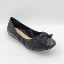 Isaac Mizrahi Live Women Ballet Flats Sprinkle Size US 9.5M Black Leather - £9.37 GBP