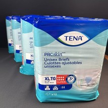 NEW 48 Count TENA PROskin Unisex Brief Super XL TG 4 Packs of 12 - $42.56