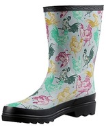 Blue Mountain BM2302 Women&#39;s Rubber Boots Chicken Waterproof Rubber Size 6 - $53.34 CAD