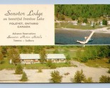 Senator Lodge Motel Ivanhoe Lago Foleyet Ontario Canada Unp Cromo Cartol... - $6.10