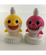 Good 2 Grow Baby Shark Spouts Bottle Toppers 2pc Lot Mommy Shark Baby - $20.29 CAD