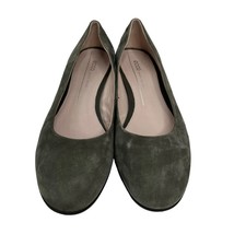 ECCO Size 6 Ballerina Flat Anine Green Suede Leather Shoe Slip On Comfor... - £36.86 GBP