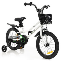 16 Inch Kid&#39;s Bike with Removable Training Wheels-Black &amp; White - Color:... - £130.89 GBP