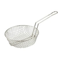Winco Culinary Basket, 10-Inch Diameter, Coarse Mesh, Medium, Nickel - £27.53 GBP