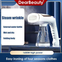 Steam Iron Garment Steamer Handheld Steamer 1600W Travel Vertical Mini Portable  - £21.77 GBP+