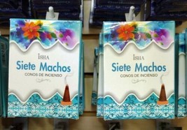 ISHA SIETE MACHOS INCENSIO CONOS SEVEN MALES INCENSE CONES -2 CAJAS 14 C... - £12.93 GBP