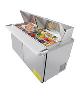 VEVOR 61" Commercial Refrigerator, 15.4 Cu. Ft Sandwich Prep Refrigerated Table - $1,916.99