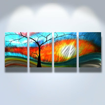 Abstract Metal Wall Art- Contemporary Modern Decor Original Shadow Tree - £132.21 GBP