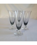 (4) VINTAGE Swedish Crystal Water Tea Glasses 7.5&quot; ASTRID SMOKE Pattern ... - $659.52 MXN