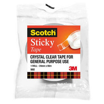Scotch Sticky Tape (Clear) - 24mmx66m - £23.91 GBP