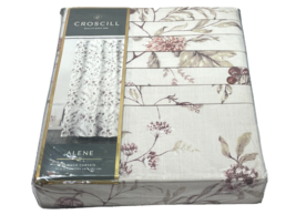 Croscill Alene Shower Curtain 72&quot; x 72&quot; Multi-Color Plum Natural Floral ... - £28.40 GBP