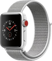Apple Watch Series 3 38mm Smartwatch (GPS + Cellular, Silver Aluminum Ca... - $220.00