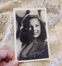 Vintage June Allyson Photo Post Card 1940s 50s era Movie Star RPPC Postcard - $12.19