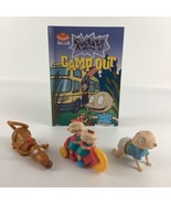 Nickelodeon Book Club Rugrats Camp Out Book Collectible Figures Tommy Ph... - $25.69