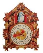Vintage cardboard cookoo clock themed perpetual calendar - $19.99