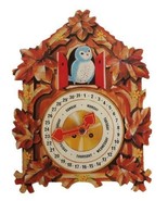 Vintage cardboard cookoo clock themed perpetual calendar - €17,35 EUR