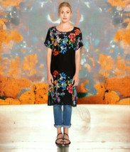 Johnny Was Beautiful Blooms Tunic / Dress Small $248 Oversized Bold Colorful NWT - £173.84 GBP