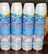 (4) Glade COTTON CLOUD DREAM SCENT Air Freshener Room Spray 8.3 Oz each - £19.83 GBP