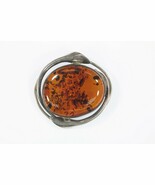 Vintage Sterlingsilber Bernstein Brosche 18.1g - $8,801.99 MXN
