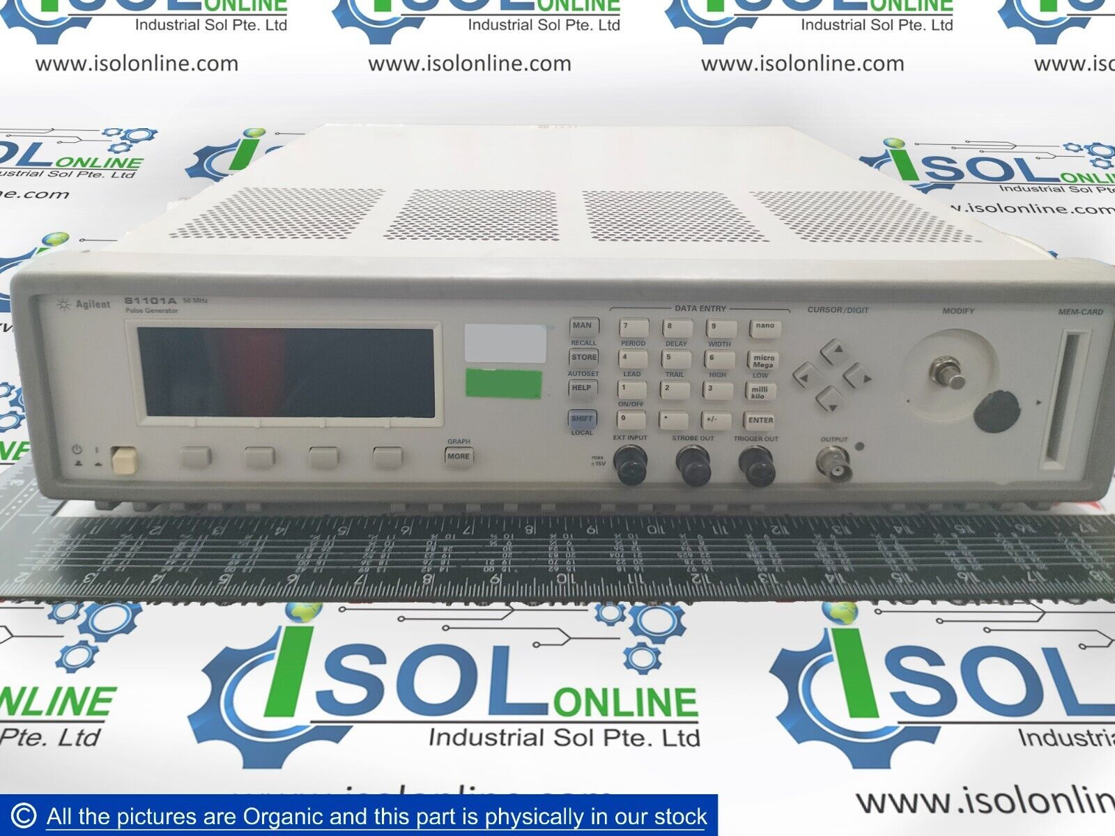 Agilent 81101A Single Channel Pulse Generator 10 V from 50 Ohm BNC outputs - $2,599.00