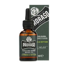 Proraso Beard Oil Smooth And Protect Cypress &amp; Vetyver 1oz 30ml - £17.18 GBP