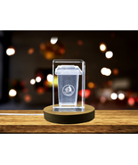 LED Base included | Recycling Bin Immortalized in 3D Engraved Crystal - £31.56 GBP+