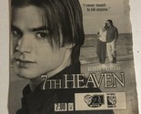 7th Heaven WB  Tv Show Print Ad Vintage David Gallagher TPA2 - $5.93