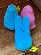 Lot of Small Pink &amp; Blue Plush PEEPS Chick &amp; Easter Bunny Rabbit Stuffed Animals - £8.83 GBP