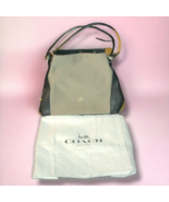 COACH Legacy Jacquard Edie 31 Purse Medium Shoulder Handbag 28895 Black Gold - $141.26