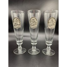 Set of 3 Golf Pewter Pilsner Beer Glasses The Approach, Drive, Hook Vintage - $39.58