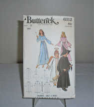 Butterick 6312 Halloween Pattern Girls Size 12 Uncut Vintage Angel Witch... - $9.90