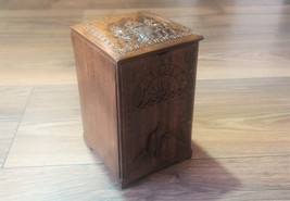 Handcrafted Armenian Wooden Box with Mount Ararat and Etchmiadzin Cathedral - $93.00