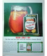 Nestea New Tangy Flavor Print Advertisement Art 1965 - $8.21 CAD