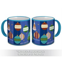 Christmas Ornaments : Gift Mug Winter Holidays Graphic Decor Balls Pattern Diy C - £12.74 GBP
