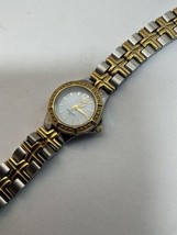 Invicta Water Resistant 50M 0130 Round Women&#39;s Two-Tone Watch Needs Battery - $18.95