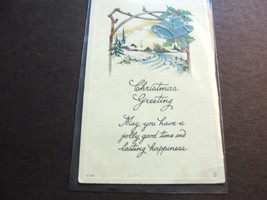 Christmas Greeting, may you have a jolly good time - 1900s Embossed Post... - £9.34 GBP