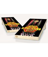 NASCAR Cars Cornhole  Board Vinyl Wrap Laminated Sticker Set Decal - £42.36 GBP