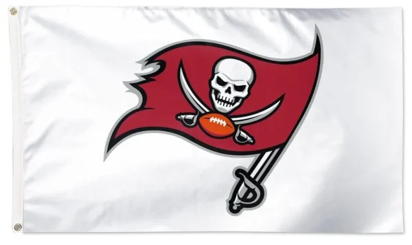 Tampa Bay Buccaneers 3×5 Flag with Team Logo – White - $18.00