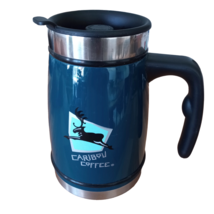 Caribou Coffee Stainless Steel French Press Carafe Vintage - £15.01 GBP