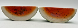 Vintage Retro Salt and Pepper Shakers Watermelon Slices Made In Japan U260/6 - £11.98 GBP