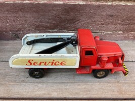 VTG TIN TOY FRICTION WRECKER SERVICE TOW TRUCK  SSS MADE IN JAPAN - £79.13 GBP