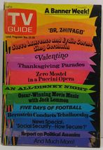 TV Guide Magazine November 22, 1975 Valentino, Zohra Lampert - £2.34 GBP