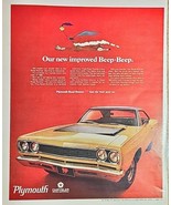 1968 Plymouth Road Runner-Vintage Magazine Print Ad-1968-383 Ad Beep Beep - $213.27 MXN