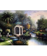 36x48 inches Garden Oil Painting Canvas Art Wall Decor modern003 - $300.00