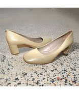 Donald Pliner 8.5 Corin Butter-Almond Premium Nappa Leather Mirrorer-Hee... - $57.00