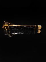 Solingen Gold with Black  Leather  V-Cut cigar cutter and box opener NIB image 5