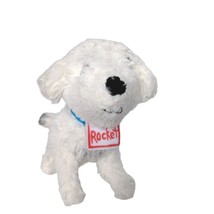 How Rocket Learned to Read White Plush Dog Stuffed Animal MerryMakers 5.75&quot; - £17.02 GBP