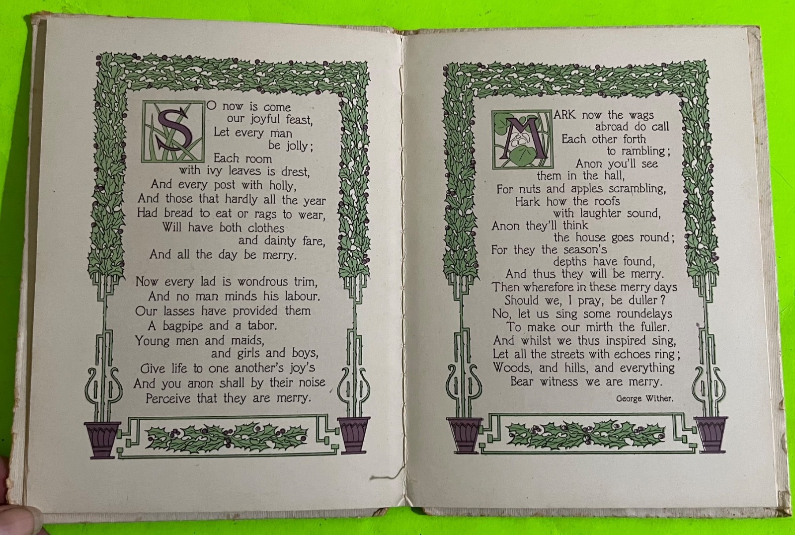 Vtg The Gladdest Christmas (Christmas verse collection) Herrick et al (HC 1911 ) Item image 4
