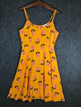 CYK Summer Dress Large L Womens Regular Fit Cute Floral Yellow Casual St... - £9.56 GBP