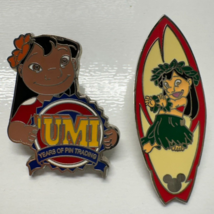 Lot of 2 DISNEY Lilo Stitch Surfboard UMI Pins - $19.79